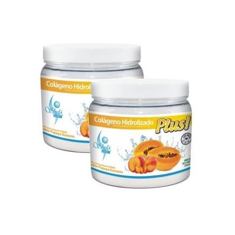 Combo 2 piezas Colageno Hidrolizado Plus Papaya Durazno Shelo Nabel C2-S504 450 grs cada uno - Envío Gratuito