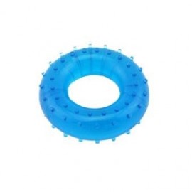 ELENXS Grip Strength anillo de dedo Círculo Socorro Masaje muñeca de mano de goma elástica fitness Deportes azul suave - Envío G