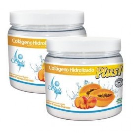 Combo 2 piezas Colageno Hidrolizado Plus Papaya Durazno Shelo Nabel C2-S504 450 grs cada uno - Envío Gratuito